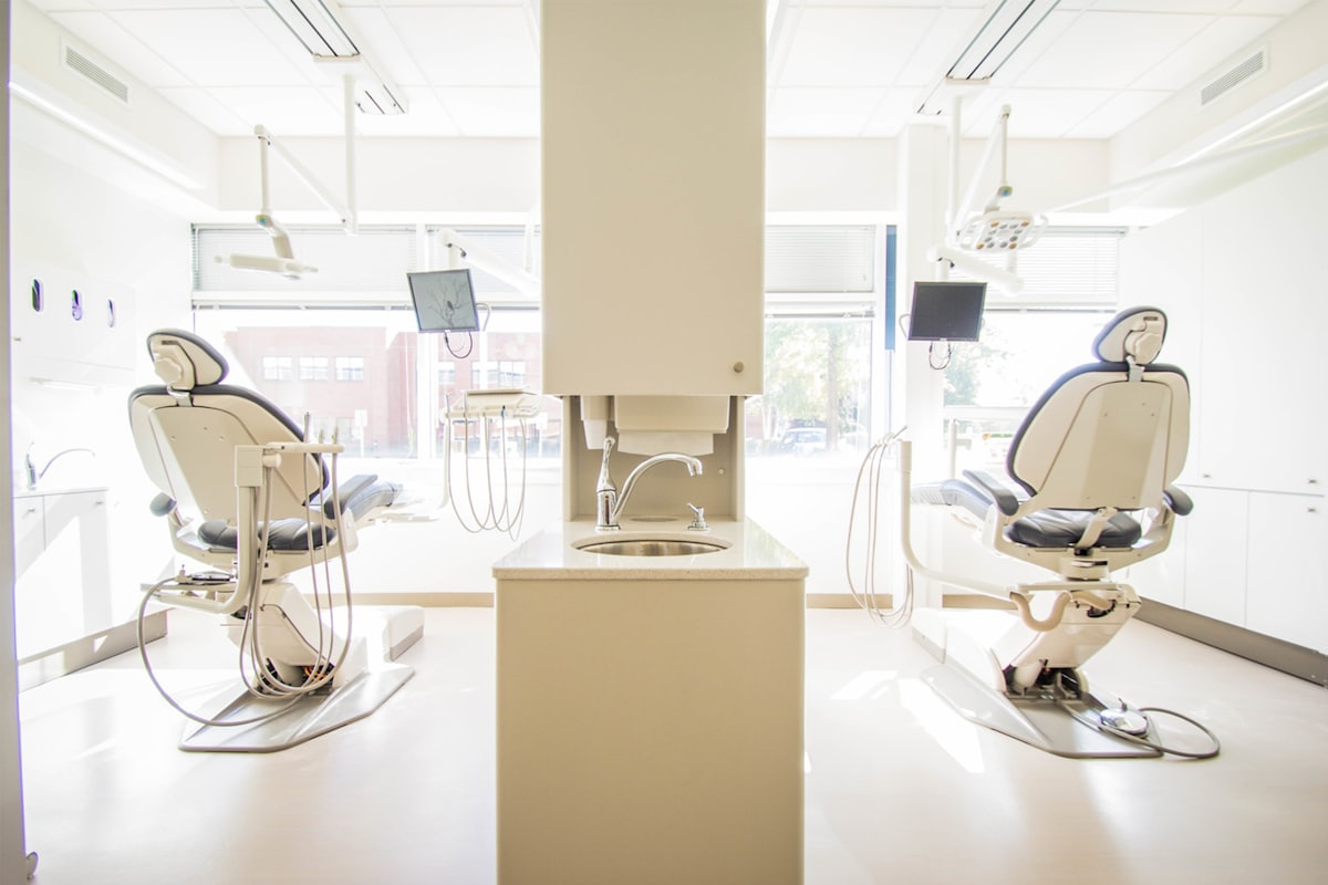Spacious dental clinic interior