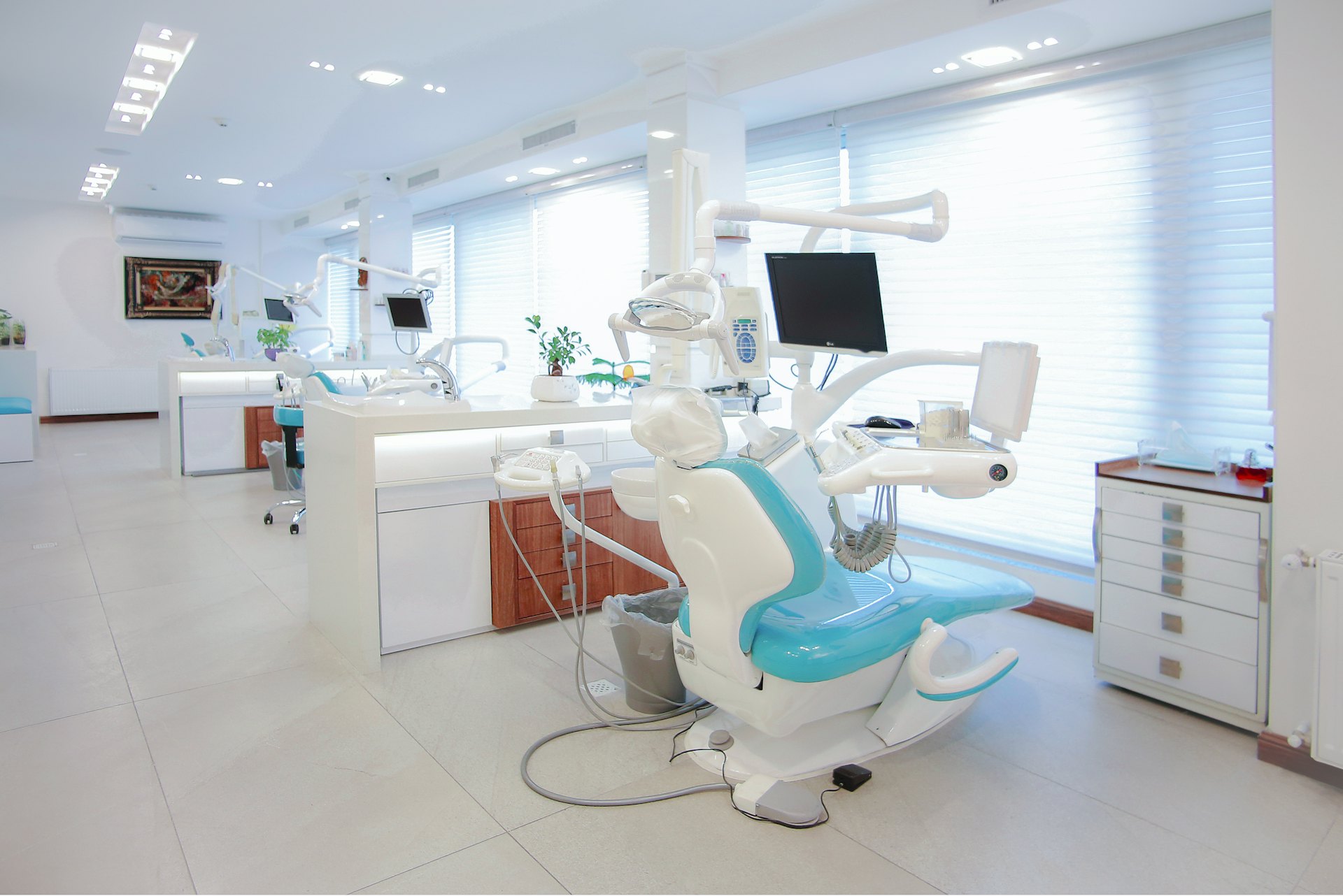 Bright, modern North Smile Dental treatment room