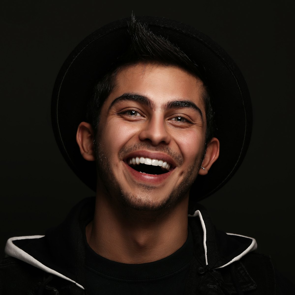Bright smile after professional whitening